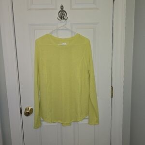 Bright Yellow Long Sleeve Top